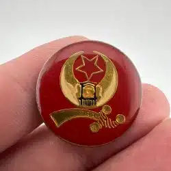 Shriner Red Scimitar Sphinx Claw Star Hat Pin - Used