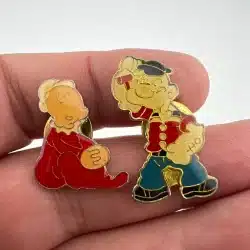 Vintage Sweet Pea / Swee'Pea and Popeye Lapel Hat Pins