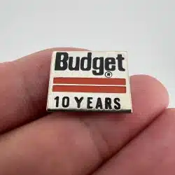 Budget Rent A Car 10 Years Employee Lapel Hat Pin