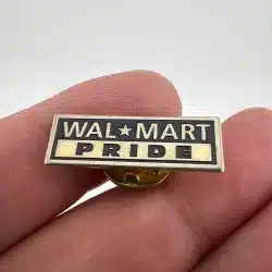 Wal-Mart Pride Rectangular Lapel Hat Pin