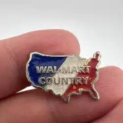 Wal-mart Country USA Red White and Blue Pin - Used with marks / wear