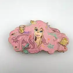 Colors of the Wind Pink Ariel Fantasy Pin by Cathryn Walsh of Pixeprncss Pin Co.