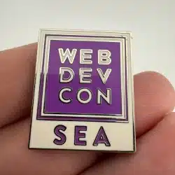 WEB DEV CON SEA Pin - Seattle - Used with marks