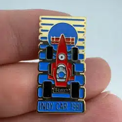 Vintage Indy Car Scotch Lapel Hat Pin from 1991