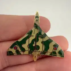Camouflage Fighter Jet Lapel Hat Pin