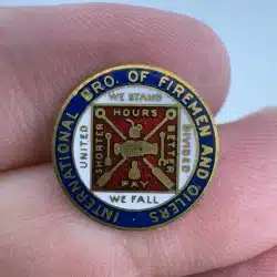 International Brotherhood of Firemen & Oilers Fraternal Union Screwback Pin