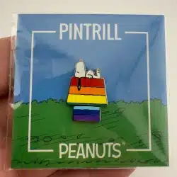 Pintrill X Peanuts Rainbow Snoopy House Pride Pin