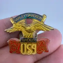 HARLEY DAVIDSON MADE IN USA EST 1903 VINTAGE VEST PIN