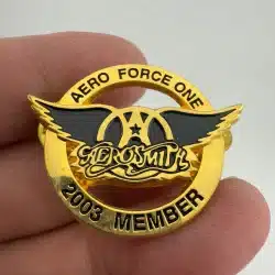 Aerosmith Aero Force One 2003 Member Pin Badge