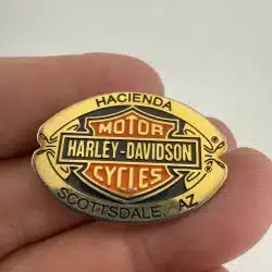 Hacienda Scottsdale Arizon Harley Davidson Motorcycles Pin Bad - Scuffed
