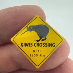 Kiwi Crossing Next 1200 KM Australia New Zealand Lapel Hat Pin - Used
