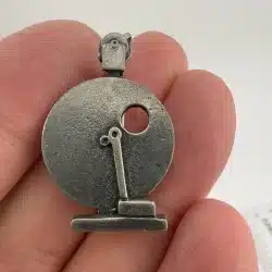 Novacraft Pewter School Bell Brooch