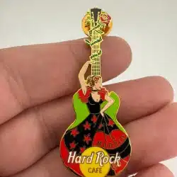 Hard Rock Cafe Guitar Pin Madrid with Dancer