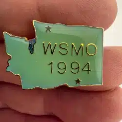 Vintage Washington State WSMO 1994 Lapel Hat Pin by Gift Creations