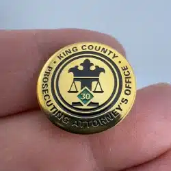 King County Washington Prosecuting Attorney's Office 30 Year Service Pin