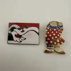 Vintage Rie Munoz Pin Brooch Lot - The Kiss and Inuit Mother With Papoose