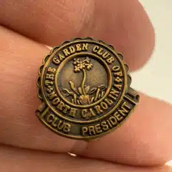 The Garden Club of North Carolina Club President Pin Brooch