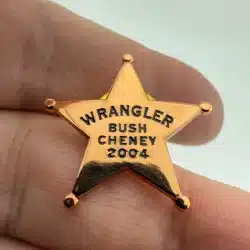 Bush Cheney 2004 Wranger Pin - 5-Point Star Badge