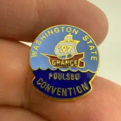 1997 Washington State Grange Convention Lapel Hat Pin
