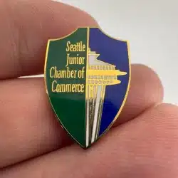 Seattle Junior Chamber of Commerce Pin Brooch - Washington USA Space Needle Pin