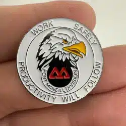 Port McNeill Division Work Safely Productivity Will Follow Lapel Hat Pin