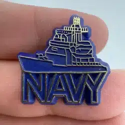 Vintage United States Navy Boat Plastic Pin