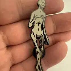 Unknown Nocturnal Reader's Box Lapel Pin