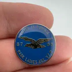 Washington State Ladies AUX. V.F.W. United In Purpose 1987 1988 Lapel Pin