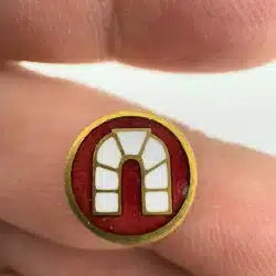 Nu Sigma Nu Pledge Screwback Pin - Tiny - *DAMAGE*