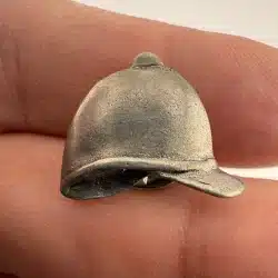 Riding Hat Lapel Pin by Griff 97 - Pewter?