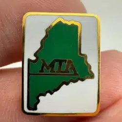 Maine MTA Lapel Pin - Gold Tone - Maine Transit Association?