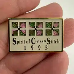Spirit Of Cross Stitch 1995 Lapel Hat Pin