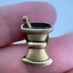 Vintage Pharmacist Pharmacy Mortar & Pestle Lapel Hat Pin