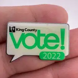 King County Washington State Vote! 2022 Lapel Pin