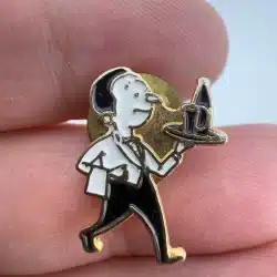 Willie The Waiter Enamel Pin