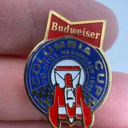 VTG Miss Budweiser 1989 Columbia Cup Hydroplane Unlimited Racing Lapel Pin