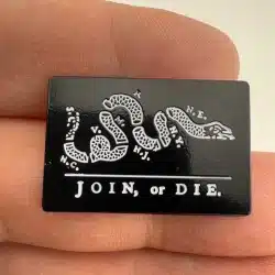 Join, Or Die Lapel Hat Pin by Hogeye