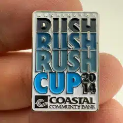 2014 Washington State Rush Cup Lapel Pin - Coastal Community Bank Pin