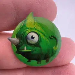 Leafi Iguana Lapel Hat Pin by Playful Studios Corp