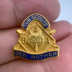 Vintage Boys Scouts Of America Cub Scouts Den Mother Brooch Pin