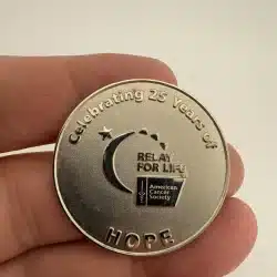 American Cancer Society Celebrating 25 Years of Hope Relay For Life Lapel Pin