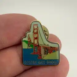 1982 Golden Gate Bridge San Francisco California Lapel Hat Pin by SNCO