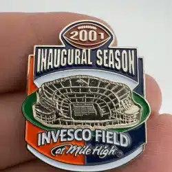 Denver Broncos 2001 Inaugural Season Invesco Field at Mile High pin