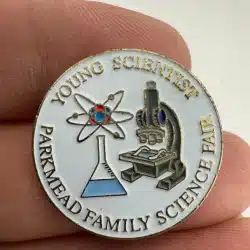 Young Scientist Parkmead Family Science Fair Lapel Hat Pin