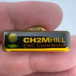 CH2MHILL Lapel Pin - PAC Contributor - Defunct Engineering Company