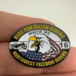 NWFR MC - Northwest Freedom Riders Lapel Hat Pin