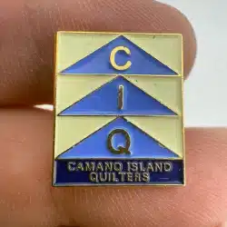 Camano Island Quilters Lapel Pin - Quilting, Washington State, CIQ Club