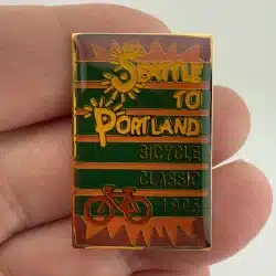 1995 Seattle To Portland STP Lapel Hat Pin - Bicycle Classic - Rare