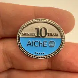The American Institute of Chemical Engineers AIChe Pin - 10 Year Member Pin