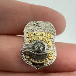 Beverly Hills California Firefighter Fire Dept. #1 Lapel Hat Pin - *Small Size*